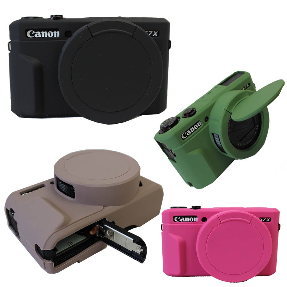 Ốp Lưng Máy Ảnh Silicon Mềm Cho Canon G7XIII G7X III G7X Mark 2 G7X II G7XII Cao Su Bảo Vệ Thân Túi 