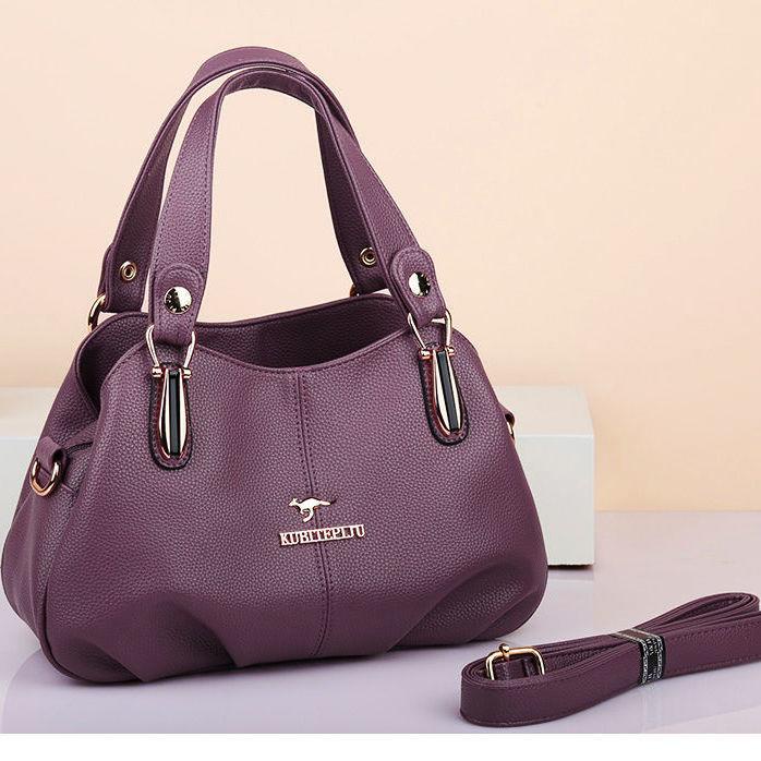 Túi Xách Tay Bằng Da Mềm Thời Trang Cho Phụ Nữ Trung Niên