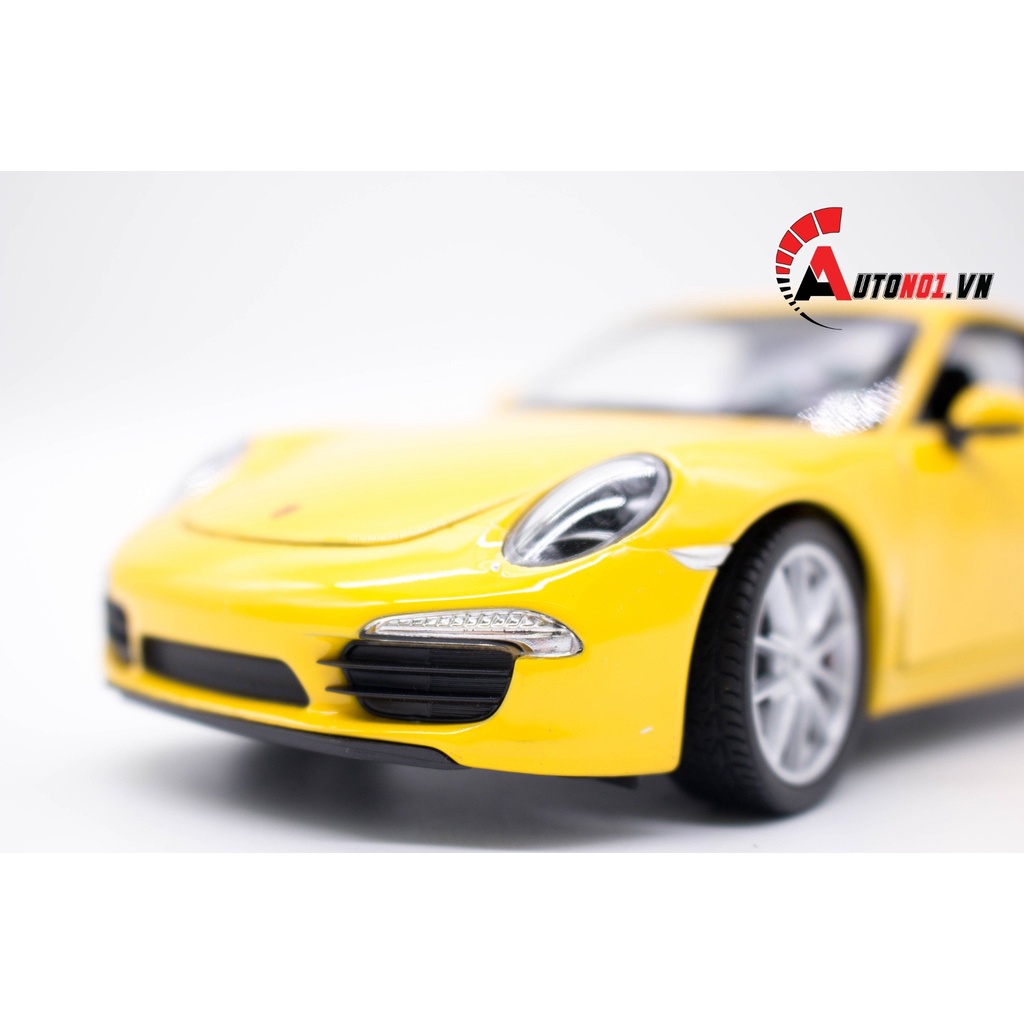 MÔ HÌNH XE PORSCHE 911 CARRERA S YELLOW 1:24 WELLY 5808