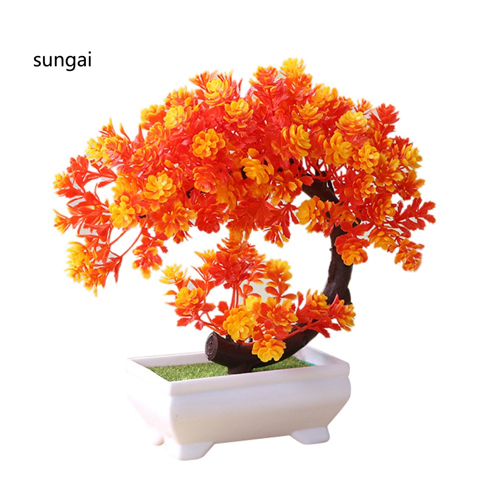 Cây bonsai giả dùng trang trí bàn làm việc