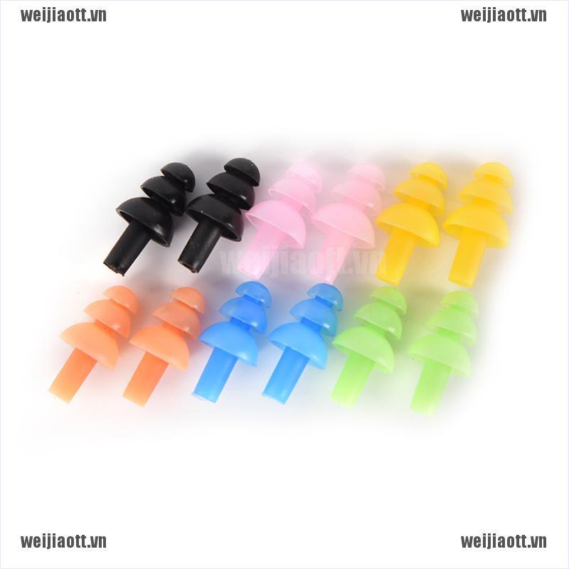 Cặp Nút Silicone Bịt Tai Chống Ồn Dùng Khi Đi Bơi