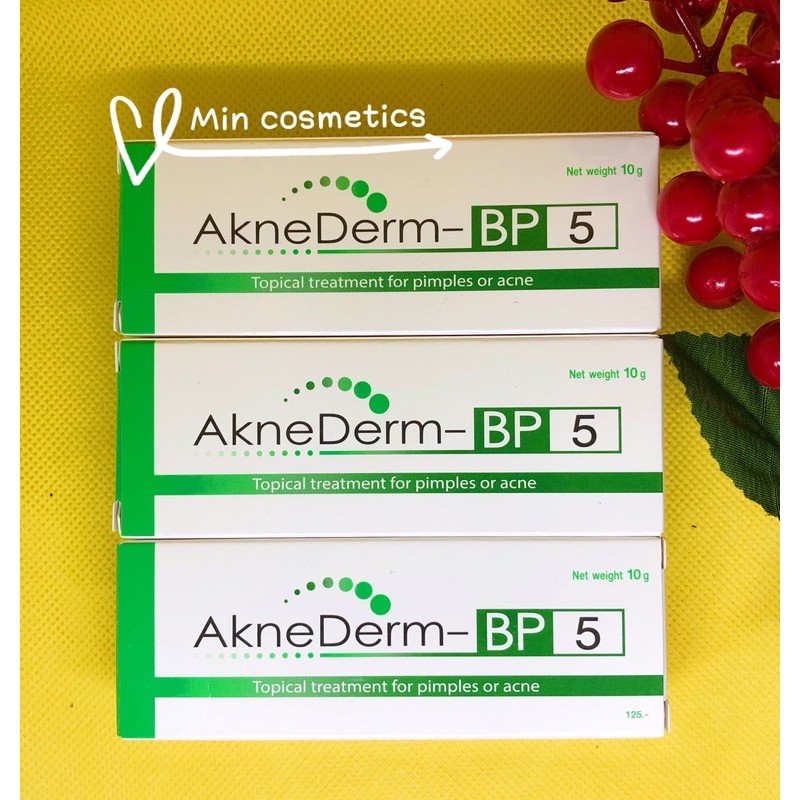 Aknederm BP 5 kem giảm mụn Benzoyl Peroxide BPO