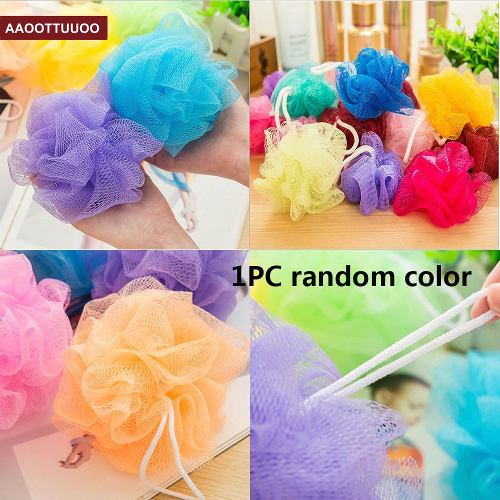 Bông tắm cỡ lớn màu sắc ngẫu nhiên độc đáo