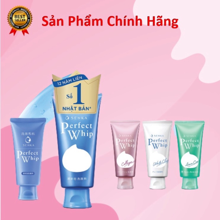 Sữa Rửa Mặt Senka Perfect Whip dành cho da dầu, hỗn hợp | BigBuy360 - bigbuy360.vn