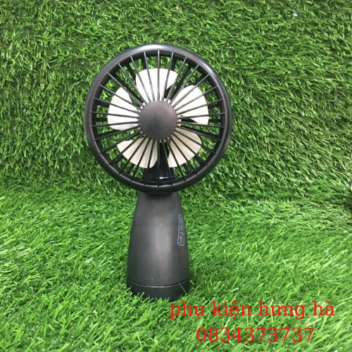 Quạt tích điện cầm tay NO.666 ,  để bàn được , có 4 màu đen ,xanh, trắng ,hồng như hình | BigBuy360 - bigbuy360.vn