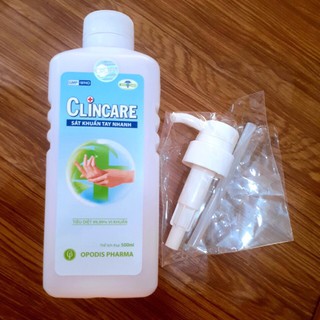 Dung dịch rửa tay sát khuẩn Clincare 500ml  hoặc chai xịt 70ml