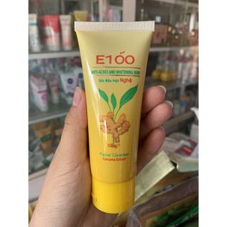 Sữa rửa mặt E100 (Nghệ, Con Bò, Nha Đam)