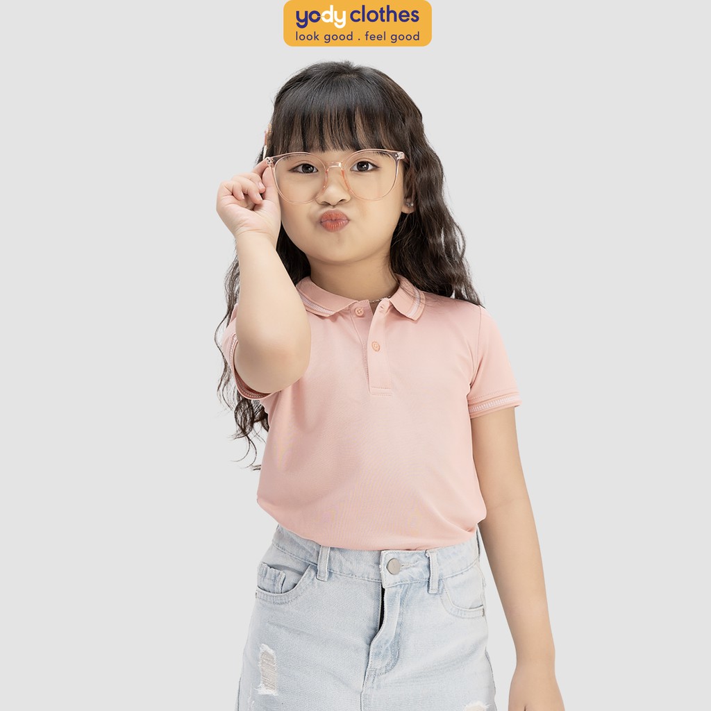 Áo thun polo kid YODY chất liệu thoáng mát thân thiện KID3096