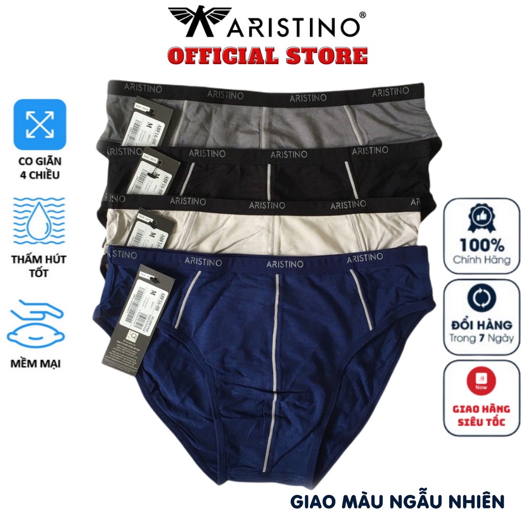 Quần lót nam tam giác sịp nam Aristino ABF16-08 quần xì chất liệu Bamboo mềm mại co giãn khử mùi không gây kích ứng da