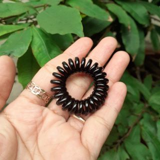 Combo 20 dây cột tóc lò xo màu đen (đường kính 2.5cm-3cm)