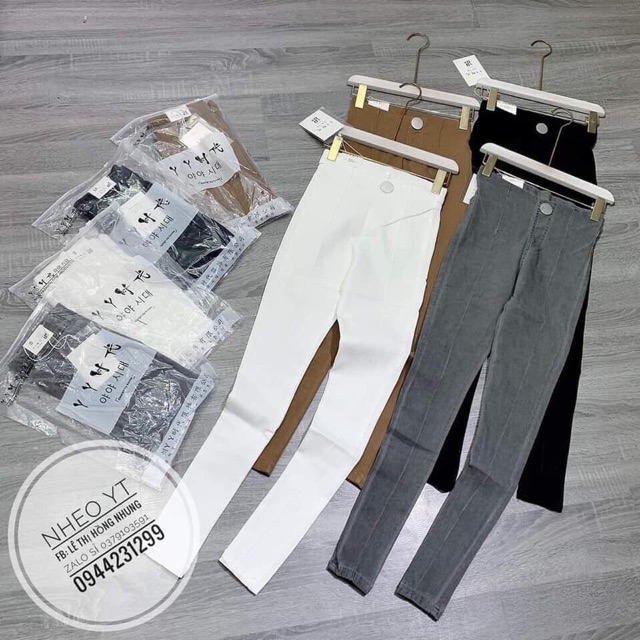 [ Mã FAGREEN55 giảm 10% tối đa 30K đơn 99K] Quần skinny jean giấy cạp siêu cao co dãn tốt | WebRaoVat - webraovat.net.vn