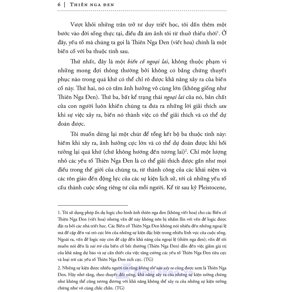 Sách - Thiên Nga Đen - Xác Suất Cực Nhỏ, Tác Động Cực Lớn (The Black Swan)