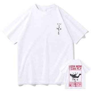Áo thun nam in logo jack look mom i can fly travis scott phong cách harajuku