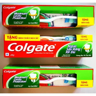 Kem đánh răng Colgate ngừa sâu răng 225g(tặng kèm bàn chải)