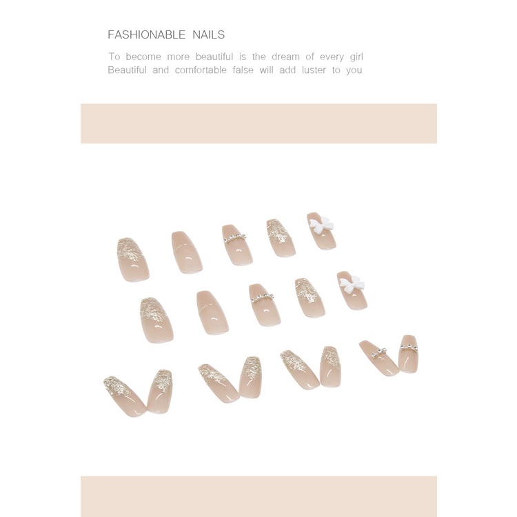 Miếng Dán Trang Trí Móng Tay Hình Nơ Dễ Tháo