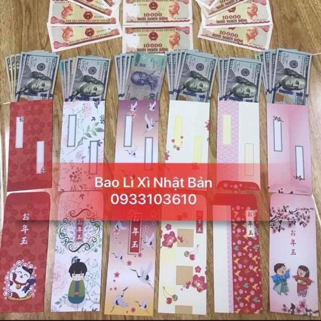 Sỉ Bao lì xì Nhật Bản (12.000 bao)