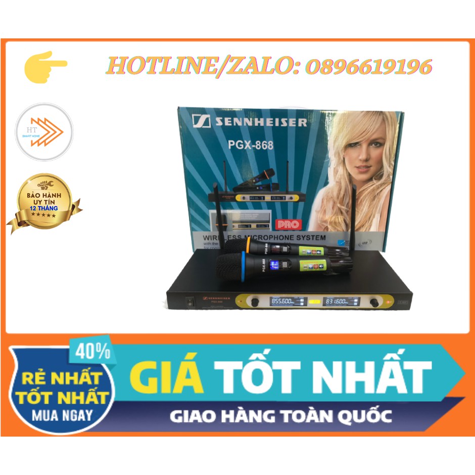 MICRO KHÔNG DÂY KARAOKE CAO CẤP SENNHEISER PGX-868 GIÁ TỐT NHẤT