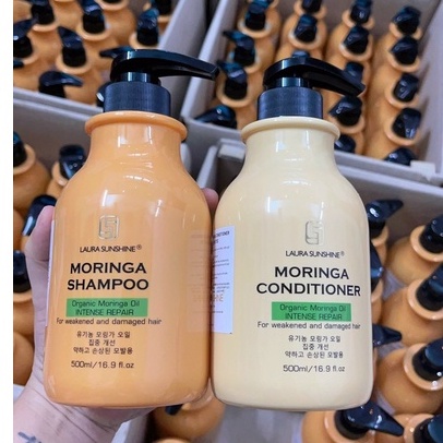Dầu gội & xả Hoa Chùm Ngây Laura Sunshine  + tặng lược gội đầu