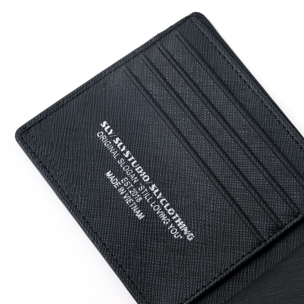 Ví Da SLY + Card Holder Saffiano Cao Cấp