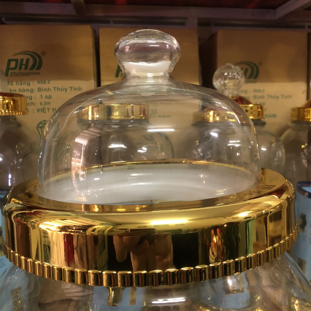 BÌNH NGÂM RƯỢU THỦY TINH CAO CÂP 10 Lít -KHÔNG CHÌ -  SẢN XUẤT TẠI VIỆT NAM-THỦY TINH BẮC HẢI