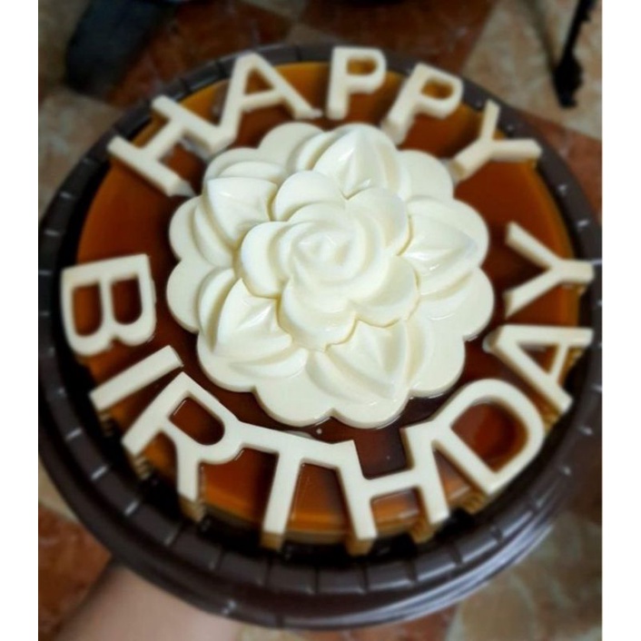 Khuôn Làm Rau Câu Nén Cơm Xôi Happy Birthday 20CM