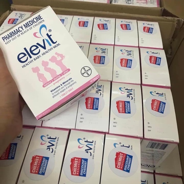 Vitamin tổng hợp Elevit Úc cho bà bầu 100 viên