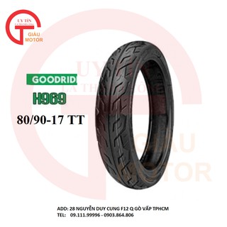 VỎ LỐP XE GOODRIDE H969 80/90-17 TT KHÔNG CÓ RUỘT