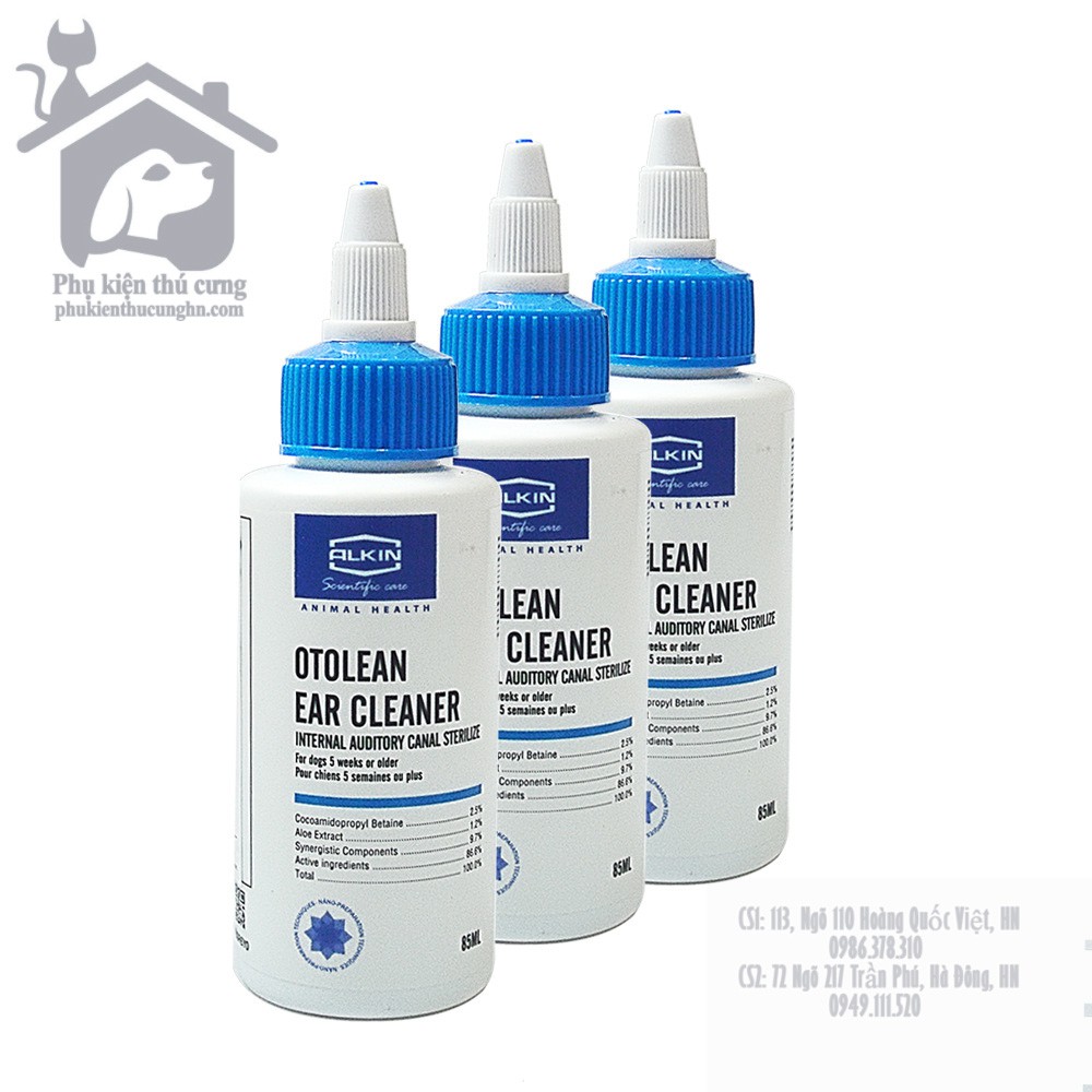 Nước rửa tai cho chó mèo OTOLEAN EAR CLEANER ANKIN - Phụ kiện thú cưng Hà Nội