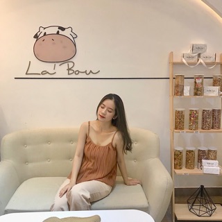 Áo 2 dây xếp li