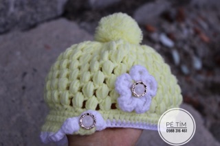 Nón len handmade