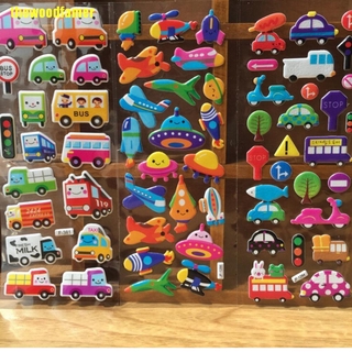 10 Miếng Dán Hoạt Hình 3d Cho Bé