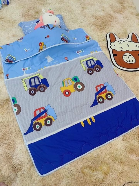 Sét chăn và gối cotton  cho bé cotton 100%