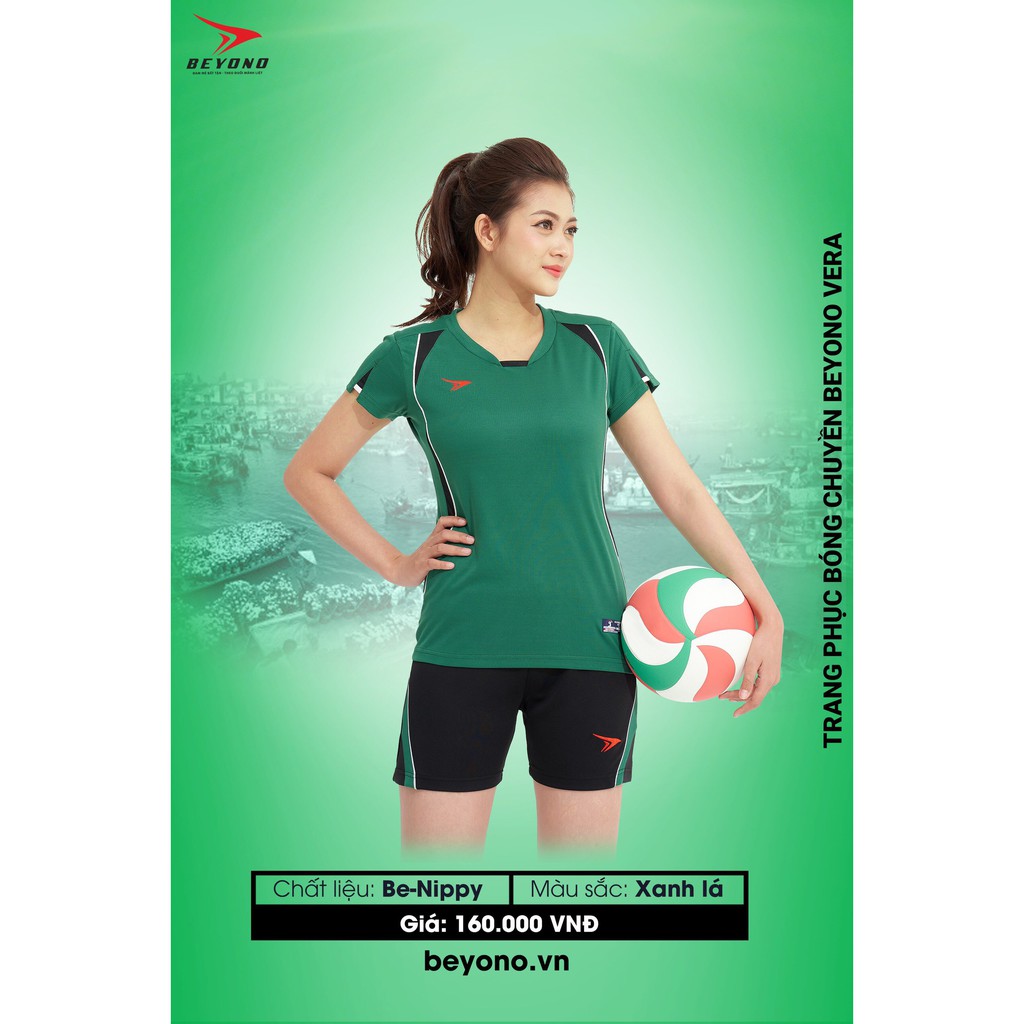 ÁO BÓNG CHUYỀN XANH LÁ NỮ BEYONO 2021