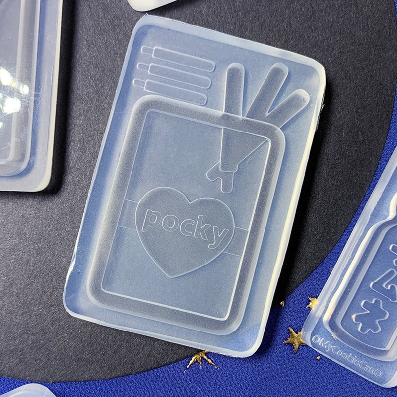 Sa Khuôn Silicone Làm Móc Khóa Trang Sức Sáng Bóng DIY