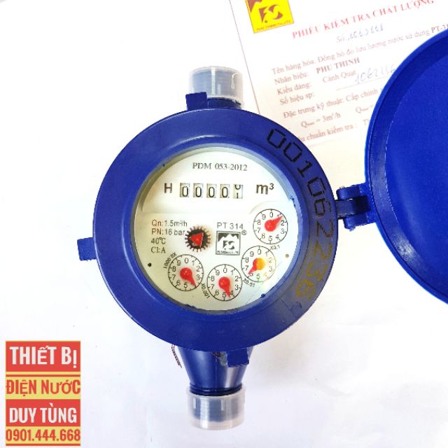 Đồng hồ Nước - Có kẹp chì kiểm định