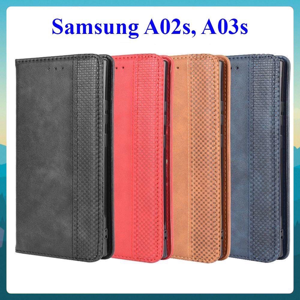 [FreeShip] Bao da dạng ví Samsung A03s, Samsung A02s (cam kết xịn) hit nam châm, ngăn đựng thẻ ATM t