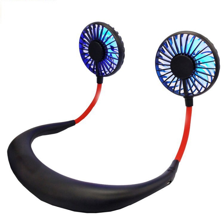 Quạt Mini Đeo Cổ - Để Bàn Tiện Lợi Có Đèn Led HOT - Dung lượng pin 2000 mAh-Hàng cao cấp | BigBuy360 - bigbuy360.vn