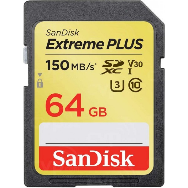 Thẻ Nhớ Máy Ảnh 64GB SDXC Sandisk Extreme Class10 U3 150MB/S Tốc độ cao | BigBuy360 - bigbuy360.vn