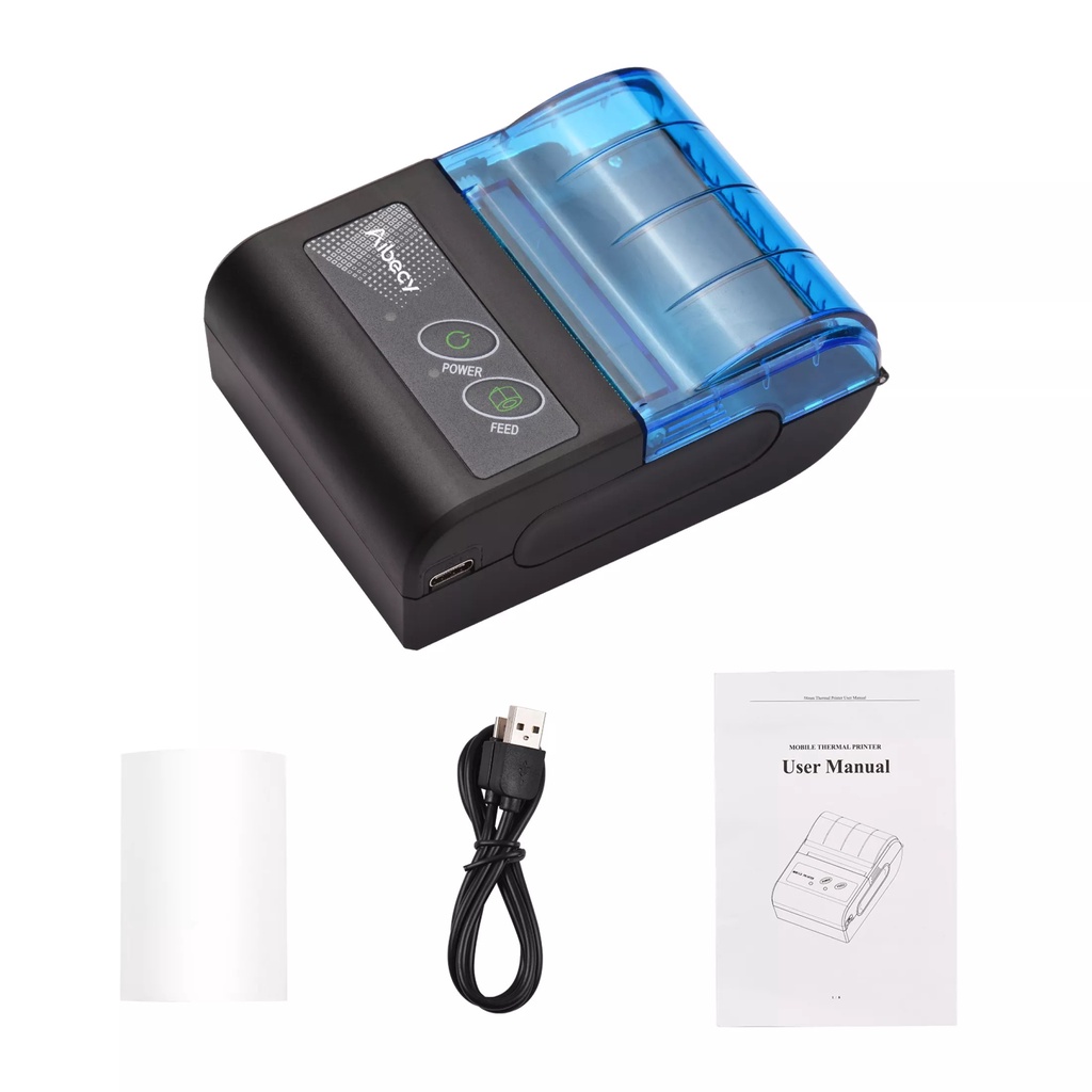 Máy in hóa đơn bluetooth Acebe MPT-II  in bill từ ứng dụng bán hàng Viettelpay pro, KiotViet..