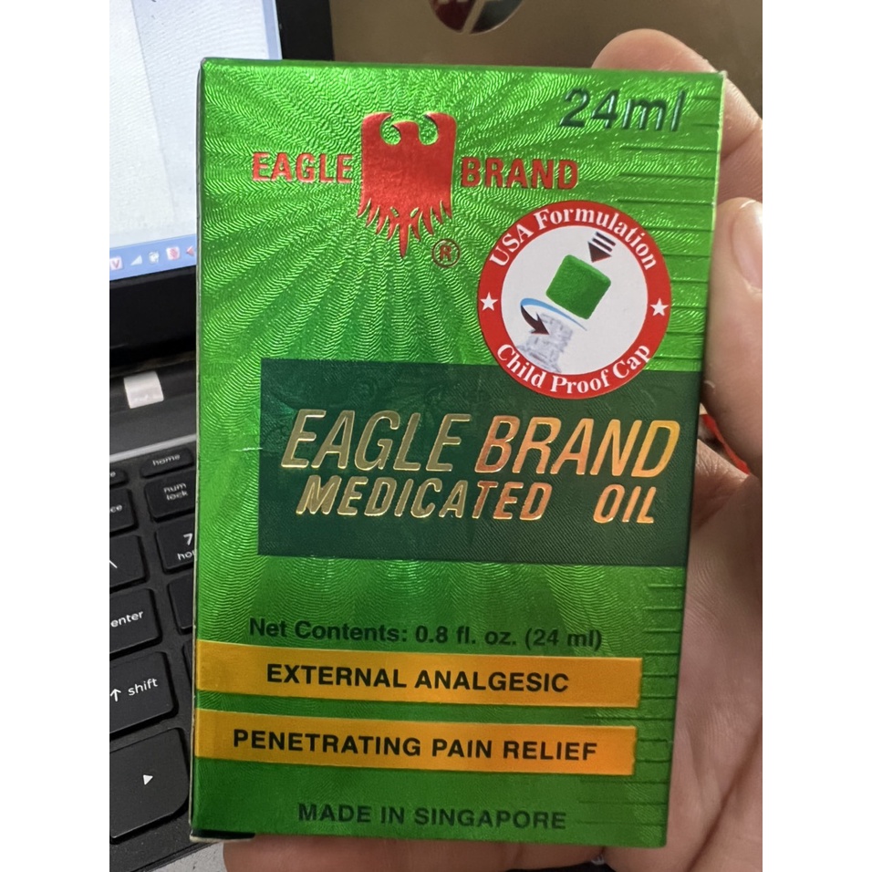 Dầu gió xanh Mỹ EAGLE BRAND cam kết đúng hàng của Mỹ