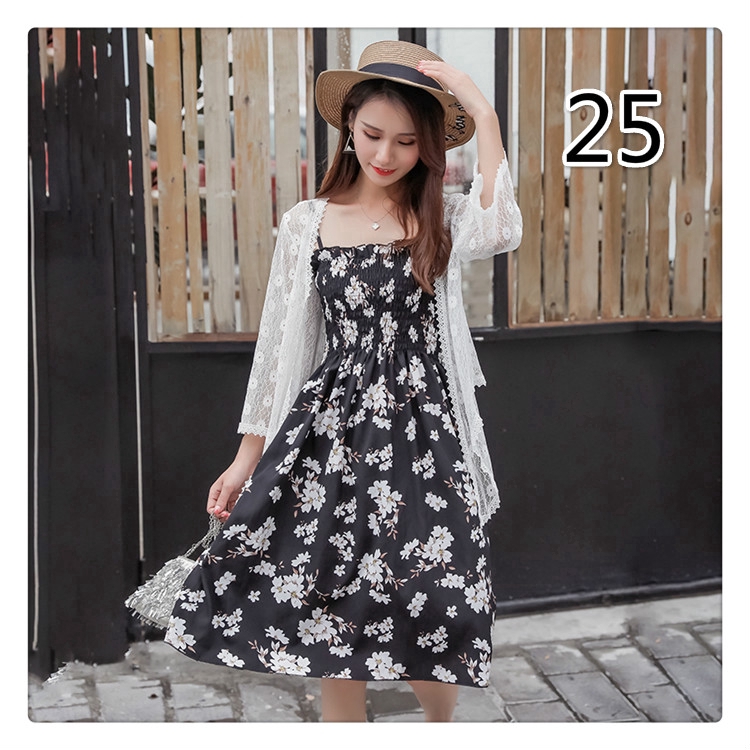 Đầm voan hai dây phong cách Bohemian quyến rũ dành cho nữ