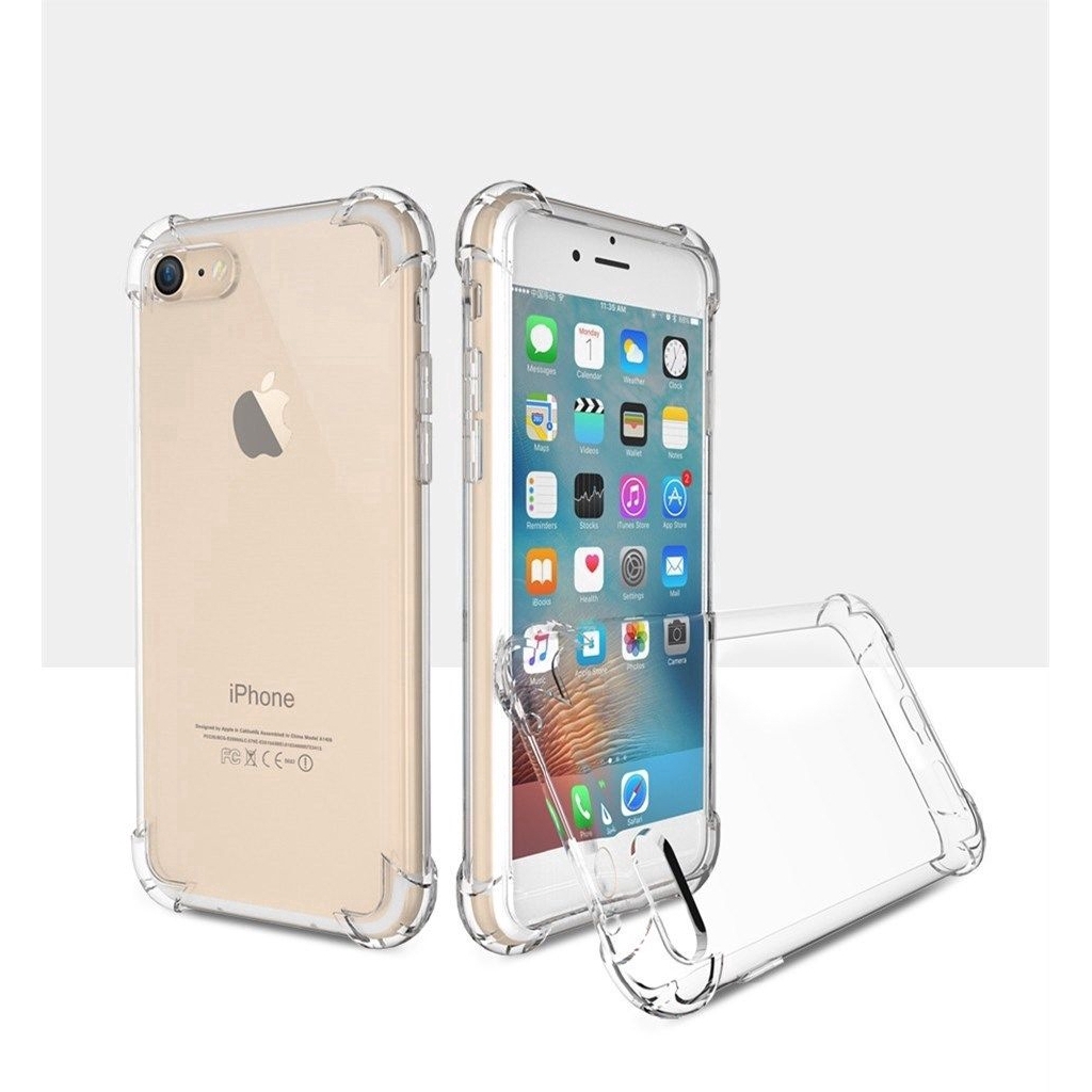 Ốp điện thoại nhựa TPU mềm trong suốt chống sốc cho Iphone 6/6S PLUS/7/7PLUS