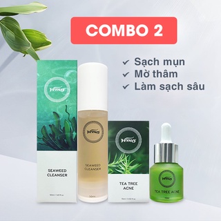 Combo venus sữa rửa mặt và serum tràm trà venus chính hãng công ty 1000%