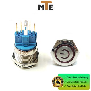 Nút nhấn giữ chống nước có LED 22mm 220V