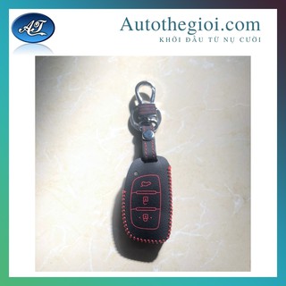 Bao da chìa khóa huyndai grand i10, bao da chìa khóa ô tô