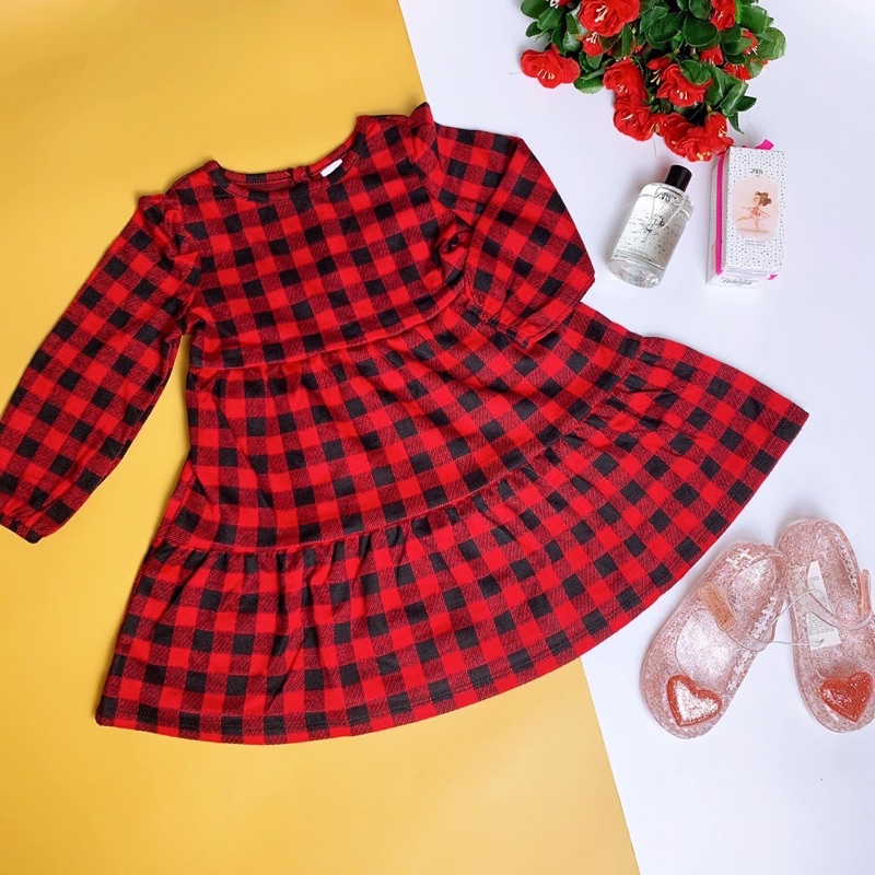 Váy dài tay Old Navy cực xinh nhiều màu sắc cho bé gái
