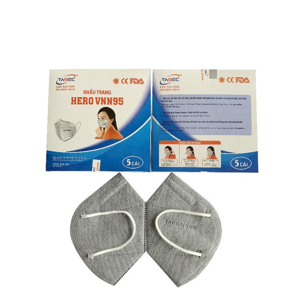 khẩu trang 5 lớp N95 Tây Sài Gòn chất lượng cao Combo 25-50 cái