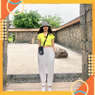 QUẦN THỤNG BAGGY NỮ LƯNG THUN MÀU TRẮNG