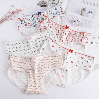 Quần Lót Cotton Thoáng Khí In Họa Tiết Dễ Thương Youpinhui 01 Cho Nữ