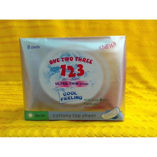 [THÙNG 24 GÓI] Băng vệ sinh ONE TWO THREE 123 ban ngày 8 miếng